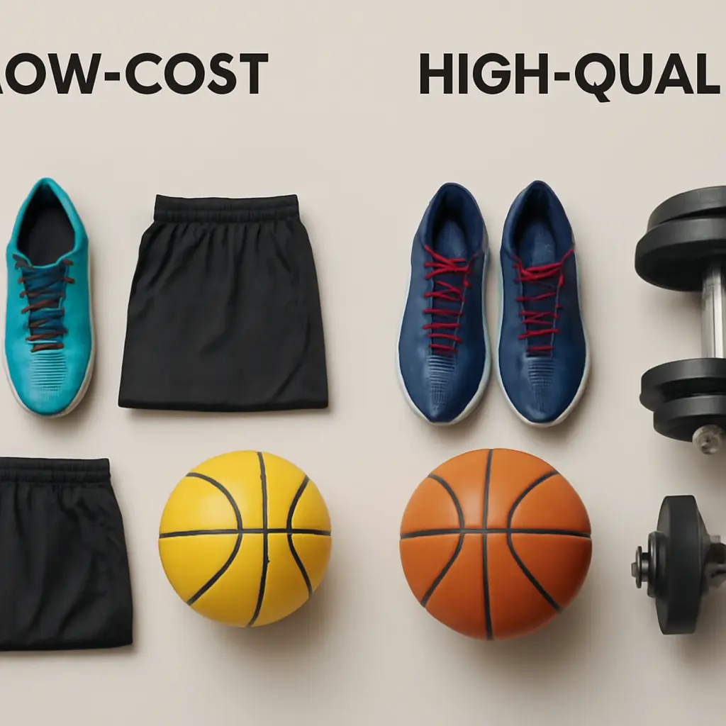 Сравнение дешёвого и качественного спортивного снаряжения