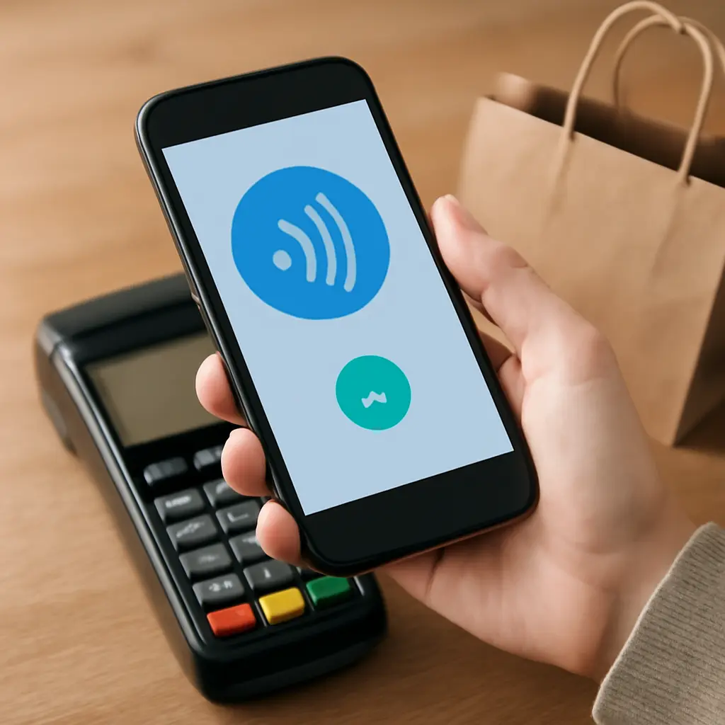 Оплата покупки спортивного снаряжения через смартфон